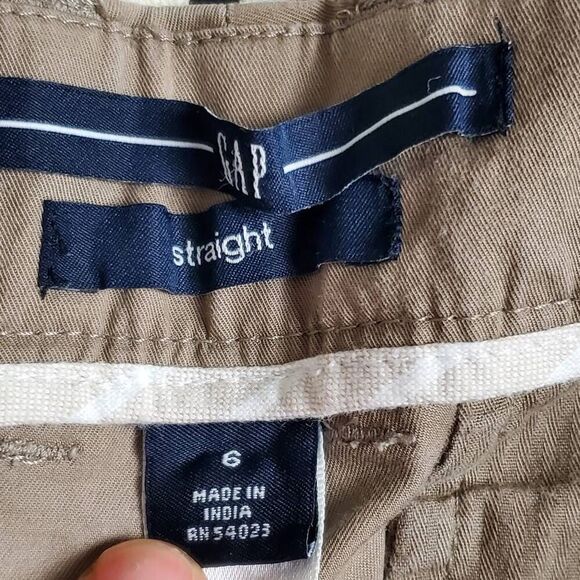 GAP Size 6 Straight Capri Khakis Pants - Picture 5 of 7